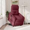 vidaXL Fauteuil inclinable de massage Rouge bordeaux Tissu