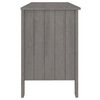 vidaXL Bureau HAMAR Gris clair 113x50x75 cm Bois massif de pin