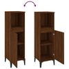 vidaXL Armoire de bain chêne marron 30x30x100 cm bois d'ingénierie