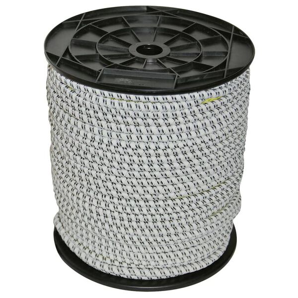 Kerbl Corde de cl&ocirc;ture &eacute;lectrique en caoutchouc 25 m 7 mm 441890