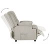 vidaXL Fauteuil inclinable &eacute;lectrique Gris clair Similicuir daim