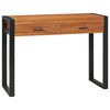 vidaXL Bureau avec 2 tiroirs 100x40x75 cm Bois de teck