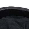 vidaXL Lit pour chiens Noir 90x79x20 cm Peluche et similicuir