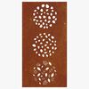 vidaXL D&eacute;coration murale jardin 105x55 cm acier corten design feuille