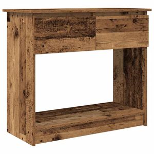 vidaXL Table console avec tiroirs vieux bois 85,5x38,5x74,5 cm