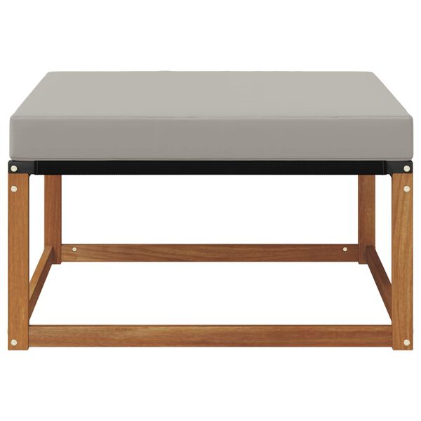 vidaXL Pouf d'Ext&eacute;rieur Bois d'Acacia Massif Naturel