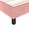 vidaXL Sommier &agrave; lattes de lit avec matelas Rose 160x200 cm Velours