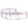 vidaXL Cadre de lit avec stockage 2 pcs Cire marron Bois de Pin Massif