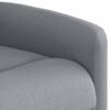 vidaXL Fauteuil inclinable &eacute;lectrique Gris clair Tissu