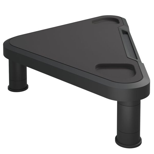 vidaXL Support de moniteur d'angle Noir 49x28x10,5 cm