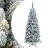 vidaXL Sapin de No&euml;l artificiel avec 300 LED avec support Blanc 180 cm