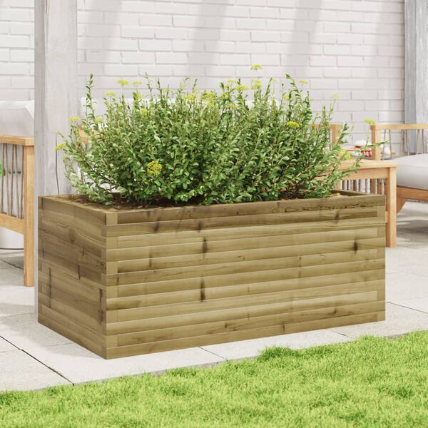 vidaXL Jardini&egrave;re 110x60x45,5 cm bois de pin impr&eacute;gn&eacute;