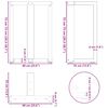 vidaXL Pieds de table &agrave; manger en T, 2 pi&egrave;ces, blanc, 60 x 35 x (72-73) cm, acier