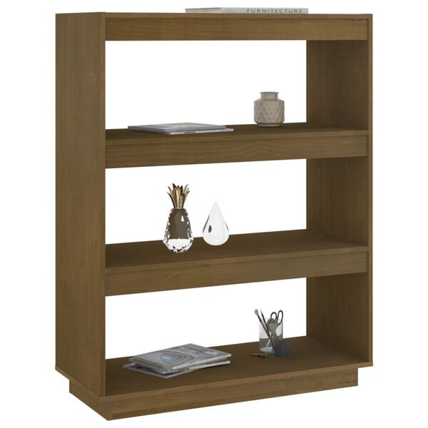 vidaXL Bibliothèque/Séparateur de pièce Marron miel 80x35x103 cm Pin