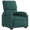 vidaXL Fauteuil inclinable vert fonc&eacute; tissu