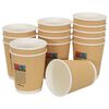 vidaXL Tasses à café en papier 500 pcs 8oz 200ml marron