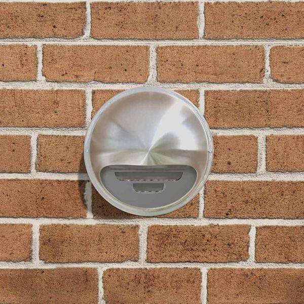 vidaXL Couvre-vent Air 2 pcs Argent 200 mm Acier inoxydable