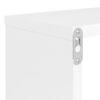 vidaXL &Eacute;tag&egrave;res cube murales 2pcs Blanc 80x15x26,5cm bois d'ing&eacute;nierie