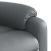 vidaXL Fauteuil inclinable de massage &eacute;lectrique gris similicuir