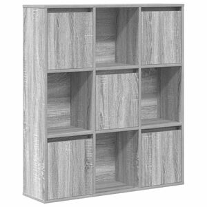 vidaXL Biblioth&egrave;que sonoma gris 89x24x101,5 cm bois d'ing&eacute;nierie