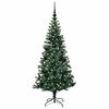 vidaXL Sapin de No&euml;l artificiel pr&eacute;-&eacute;clair&eacute; Vert 150 cm PVC et m&eacute;tal