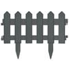 vidaXL Bordures de pelouse 25 pcs Anthracite 10 m PP