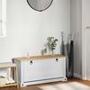 vidaXL Cabinet &agrave; chaussures Corona Blanc 99 x 32 x 49 cm Pin massif