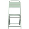 vidaXL Chaise de jardin pliante 2 pcs Vert 55 x 56,5 x 91cm Acier