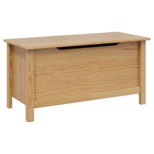 vidaXL Bo&icirc;te de rangement HILL Marron miel 90 x 40 x 45 cm Pin massif