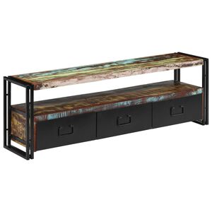 vidaXL Meuble TV Bois de r&eacute;cup&eacute;ration massif 120 x 30 x 40 cm