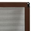 vidaXL Moustiquaire pliss&eacute;e pour fen&ecirc;tre Aluminium Marron 120x120 cm