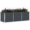 vidaXL Jardini&egrave;re Anthracite 240 x 80 x 75 cm Acier