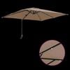 vidaXL Parasol de jardin Taupe 248,5 x 247,5 x 160 cm