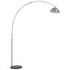 vidaXL Lampe à arc 60 W Argenté E27 170 cm