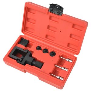 vidaXL Kit de disjoncteur et de rivetage de cha&icirc;ne moto 8 pcs