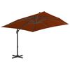 vidaXL Parasol de jardin en porte-à-faux avec mât en aluminium