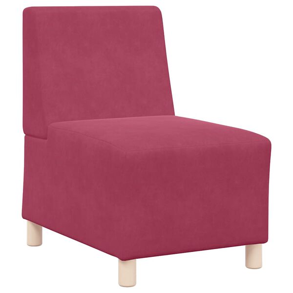 vidaXL Unit&eacute; de Sofa Modulaire Sans Accoudoirs 2 pcs Bordeaux