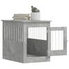 vidaXL Meuble de cage pour chiens gris b&eacute;ton 55x80x68 cm