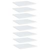 vidaXL Panneaux de biblioth&egrave;que 8 pcs blanc brillant bois d&rsquo;ing&eacute;nierie