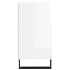 vidaXL Buffet Blanc brillant 60x35x70 cm Bois d'ingénierie