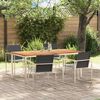 vidaXL EnsembledeRepasdeJardin 5 pcs Teck massif