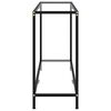 vidaXL Table console Transparent 160x35x75 cm Verre tremp&eacute;