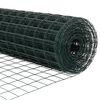 vidaXL Cl&ocirc;ture avec poteau Vert 0,4 x 10 m Acier et PVC