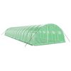 vidaXL Serre avec cadre en acier vert 64 m&sup2; 16x4x2 m