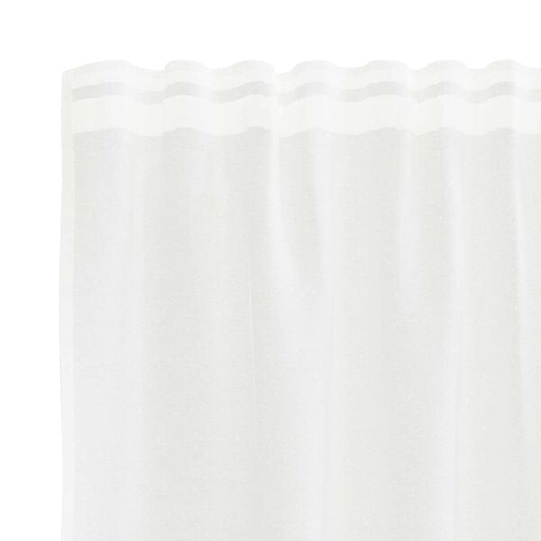 vidaXL Rideau en Dentelle Floral Blanc 140 x 150 cm Polyester