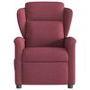 vidaXL Fauteuil de massage inclinable Rouge bordeaux Tissu