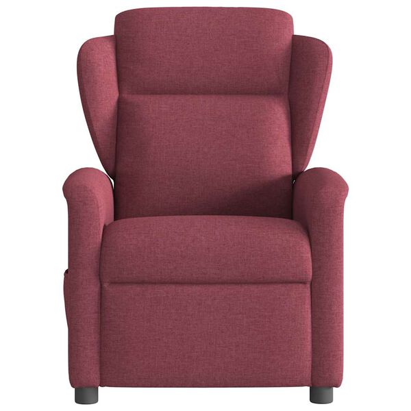 vidaXL Fauteuil de massage inclinable Rouge bordeaux Tissu