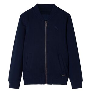 Sweatshirt pour enfants avec fermeture &eacute;clair bleu marine 92