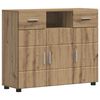 vidaXL Cabinet en Bois avec tiroir Ch&ecirc;ne artisanal 88,5 x 30,5 x 73 cm