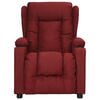 vidaXL Fauteuil de massage Rouge bordeaux Tissu